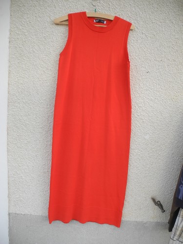 Robe longue zara rouge tbe - s,