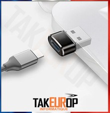 Adaptateur Usb-C Femelle Vers USB A Male Chargeur Câble Convertisseur Prise