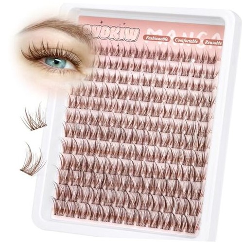 Brown lash clusters wipsy - brown,