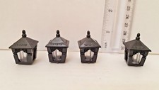 Plastic Single Street Light Lamps Cover Figurine Collectible Home Decor 4pcs
