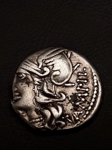 Denier argent tete casques - denier,