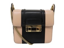 SAC A MAIN LANVIN JIJI MINI CUIR BICOLORE ROSE & NOIR BANDOULIERE HAND BAG 1350€