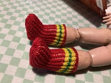 Chaussettes Pour Poupée Bleuette Petite Poupée Ancienne