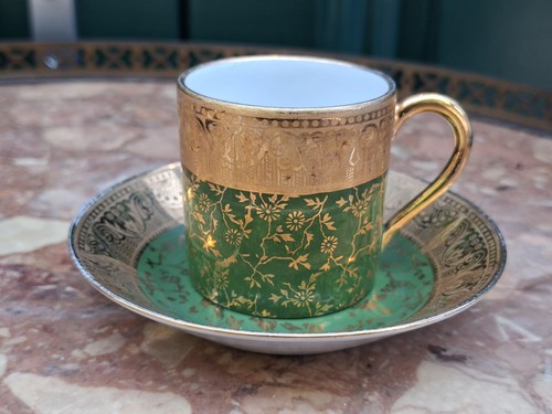 Limoges tasse moka dorures - limoges,