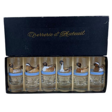 Verres à Liqueur Verrerie d’Auteuil - Collection Canards Sauvages - En Verre