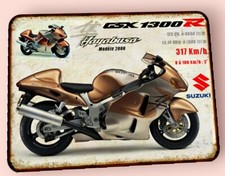 plaque métal vintage Suzuki 1300 Hayabusa