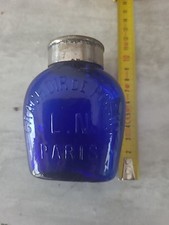 Ancien  Crachoir de Poche L.N Paris / Bleu Cobalt