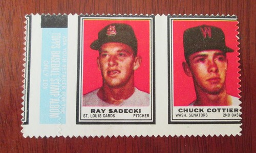 1962 topps baseball stamp - topps,
