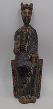 statue ancienne ,orthodoxe ,bois polychrome