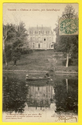 Cpa chauché vendée - cpa, chateau