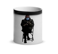 Bernie Sanders Mittens Inauguration Glossy Magic Mug