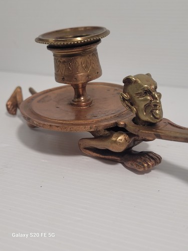 Bougeoir main bronze - bougeoir,