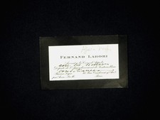 Fernand LABORI - carte de
