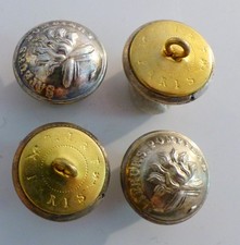Lot de 4 boutons Anciens 24 mm