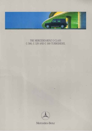 Catalogue brochure mercedes - mercedes, g