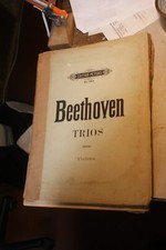Partition ancienne - BEETHOVEN -  trios violine edition peter n166