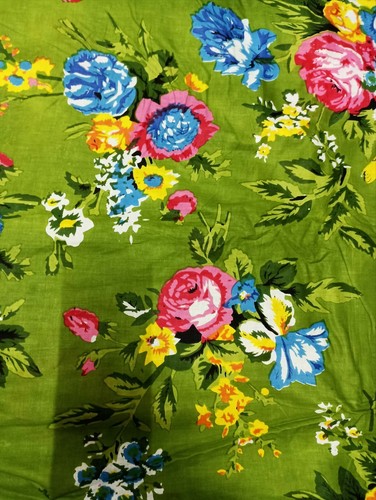Tissu floral indien fait - , main