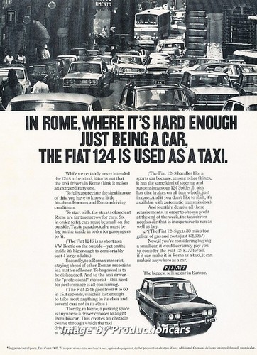 1972 fiat 124 - in, rome
