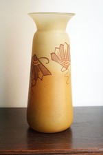 Legras vase en verre émaillé