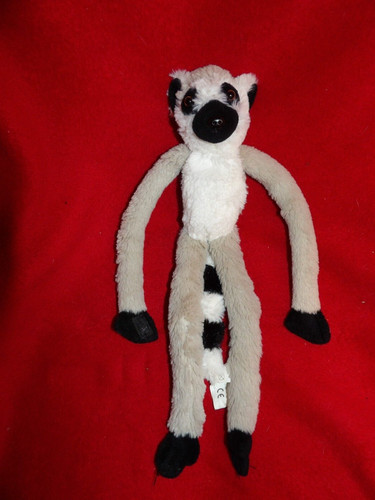 Doudou peluche lémurien gris - doudou,