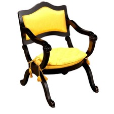 Fauteuil Ancien Transformable en Prie-Dieu Bois XIXe-XXe Siècle