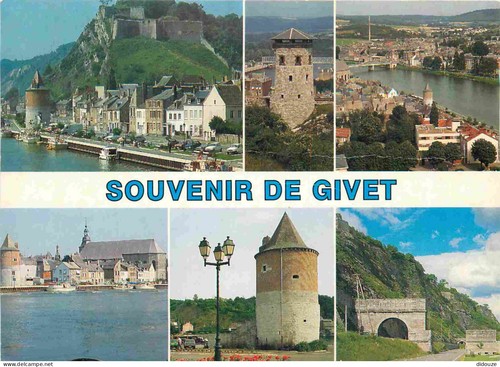 Carte postale givet - carte,