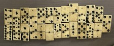 Ancien jeu de dominos en os 