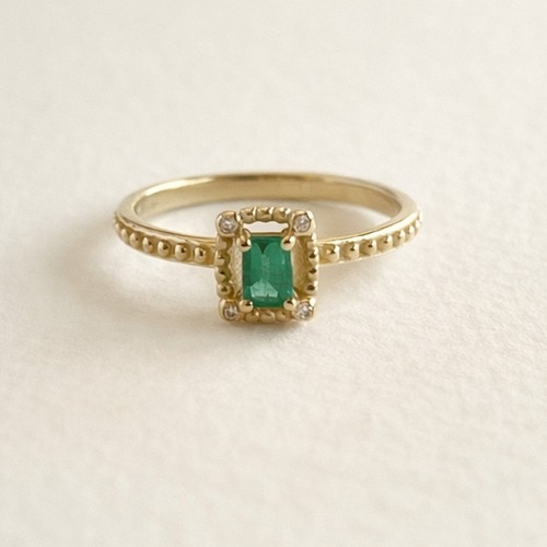 Bague émeraude jaune 14 - en,