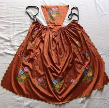 Tablier tissu peint ancien