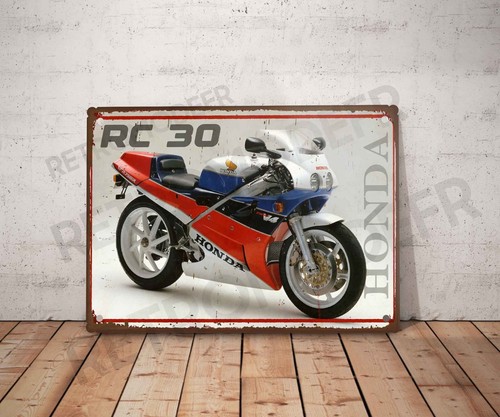 Plaque métal vintage - , honda