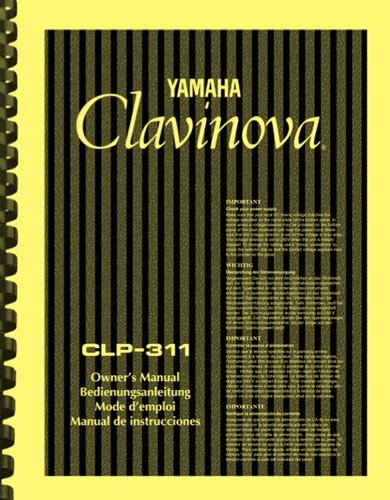 Yamaha clavinova clp 311 - yamaha,