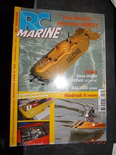 Revue marine 189 plan - rc, n°189