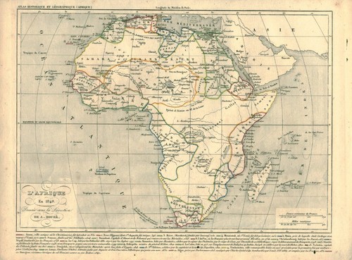 Gravure ancienne carte