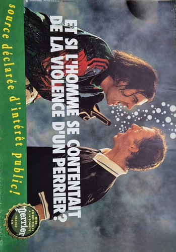 Affiche publicitaire perrier - affiche,