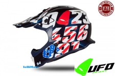 Casque Motocross Enfant Ufo Haute Résistance Numbers Bleu Brillant-Cross Ufo Boy