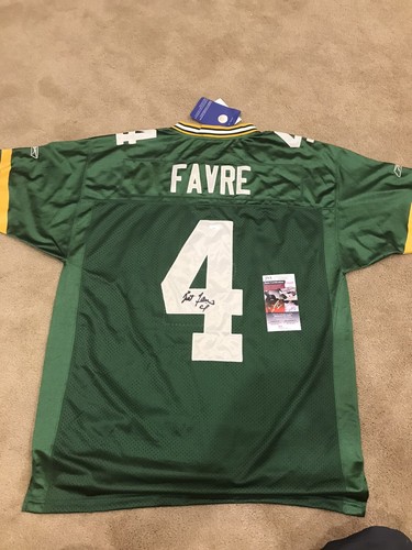 Brett favre autographed reebok - brett,