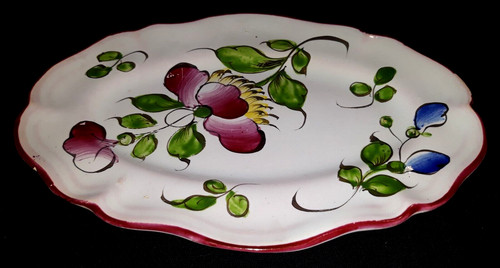 Ancien plat oval de dinette - 1,