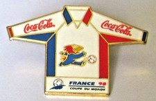 Pin's Pin's FRANCE 98 MAILLOT COCA-COLA FOOTIX COUPE DU MONDE Vintage RARE #5/16