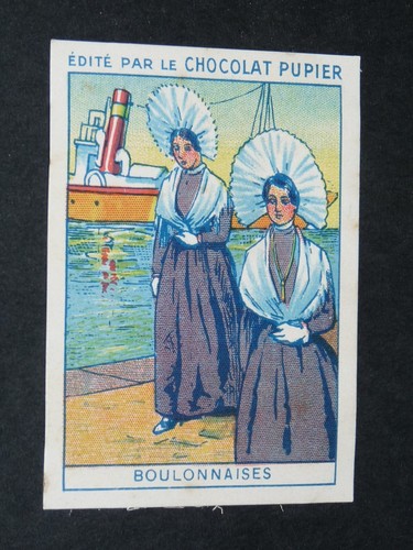Chromo chocolat pupier 1930 - chromo,