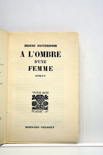Livre ancien duvernois ombre - ancien,