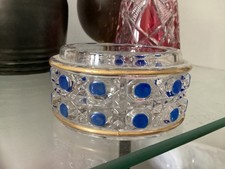 boite ronde en cristal taillé