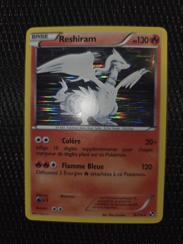 Carte pokémon reshiram - pokémon,