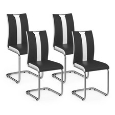 Lot de 4 chaises PIA noires et