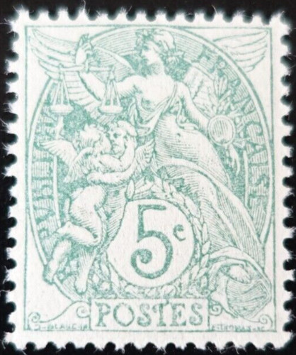 France timbre type blanc - type,