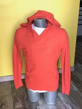 joli pull capuche coton/nylon orange ARMANI EXCHANGE taille S/P excellent état