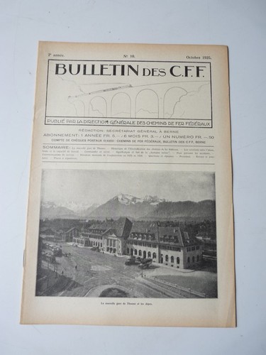 Bulletin des cff octobre - des,