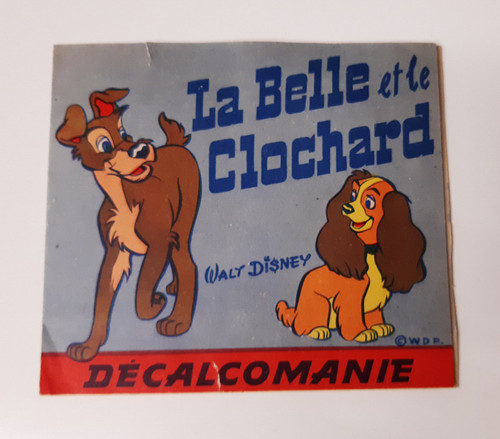 Ancien décalcomanie belle - décalcomanie,