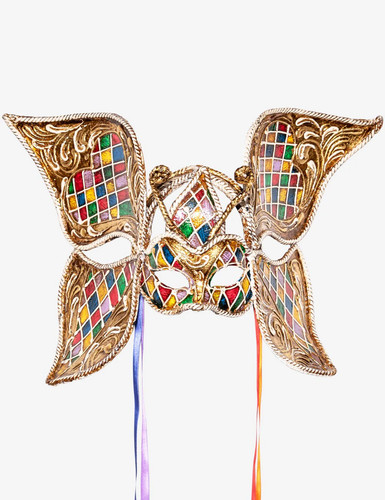 Papillon arlequin masque - papillon,