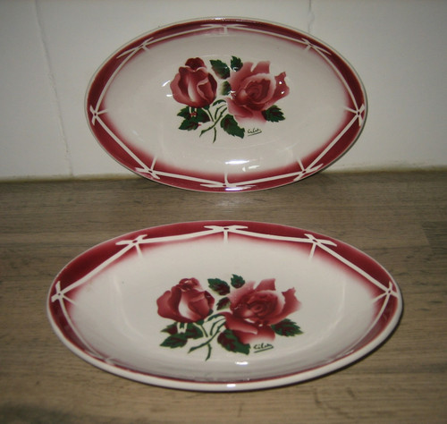 Ancien ravier plat faience - ravier,