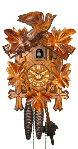 Pendule coucou feuilles - pendule,